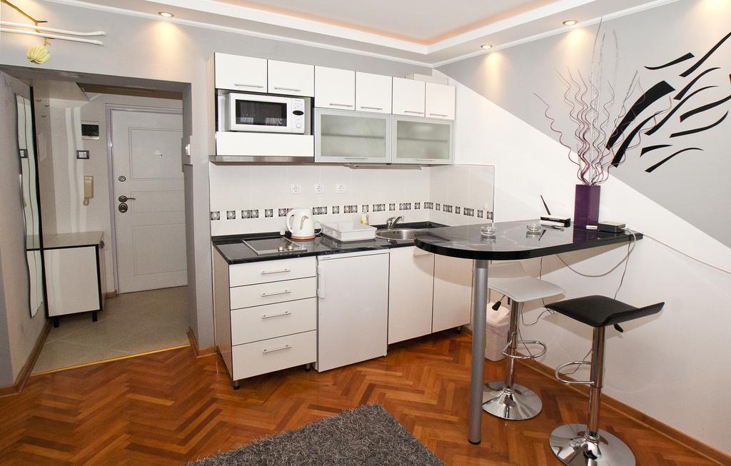 Star Apartment Belgrado Kamer foto
